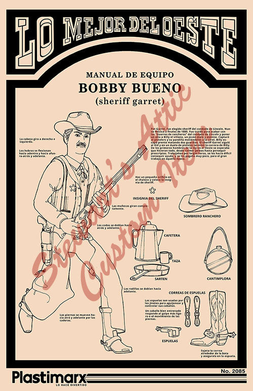 Sheriff Garrett - Mexican BOTW Bobby Bueno - Reproduction Equipment Manual