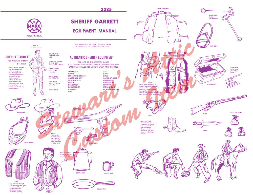 Sheriff Garrett - MOD Style - Reproduction Equipment Manual – Stewart's ...