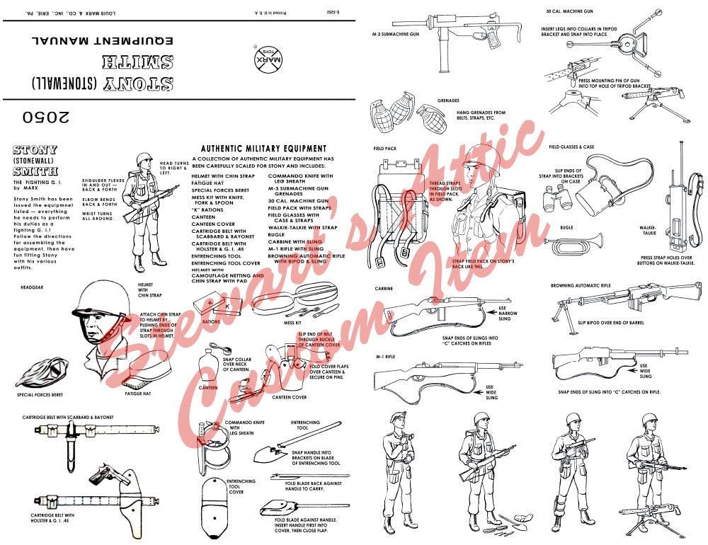 Stony the Battling Soldier Reproduction Box (and Manual)